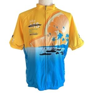 Primal Cycling Jersey Mens Bike MS Citrus Tour 2019 Florida Beach Scene
